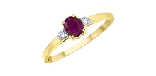 Load image into Gallery viewer, Ring - Diamonds & Ruby - 10kt Yellow Gold | DD7898YRU