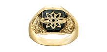 Load image into Gallery viewer, Man Ring - 10kt yellow gold - Diamond &amp; Onyx | DD7881Y
