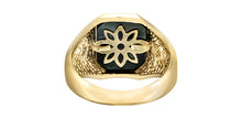 Charger l'image dans la galerie, Man Ring - 10kt yellow gold - Diamond & Onyx | DD7881Y