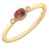 Charger l'image dans la galerie, Ring - Diamonds & Sunrise Topaz - 10kt  gold  | 30089