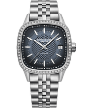 Charger l'image dans la galerie, Raymond Weil Freelancer Ladies Automatic Blue Dial Bracelet Watch, 34.5 x 34.5 mm | 2490-STS-50051
