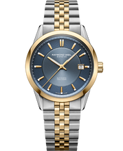 Charger l'image dans la galerie, Raymond Weil Freelancer Automatic Blue Dial Stainless Steel Two-tone Bracelet Watch, 38 mm | 2771-STP-50051