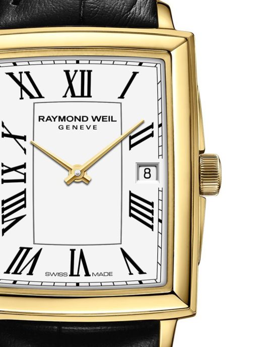 Raymond Weil Toccata Ladies Gold Quartz Leather Watch, 22.6 x 28.1
