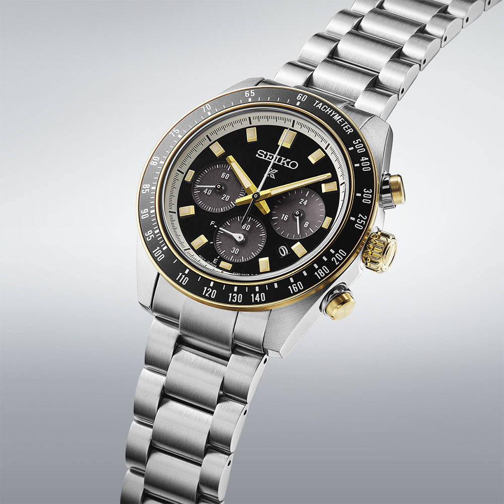 Seiko Prospex Speedtimer Solar Chronograph - Black - 41.4mm