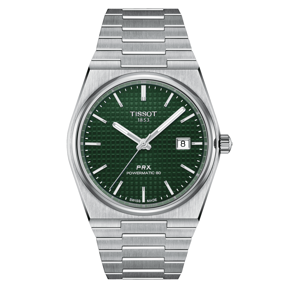 Tissot PRX Powermatic 80 Green 40mm T1374071109100 Assaleh Joailleries Jewellers