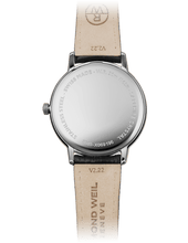 Load image into Gallery viewer, Raymond Weil Toccata Men's Classic Silver Dial Leather Quartz Watch, 42 mm | 5585-STC-00659