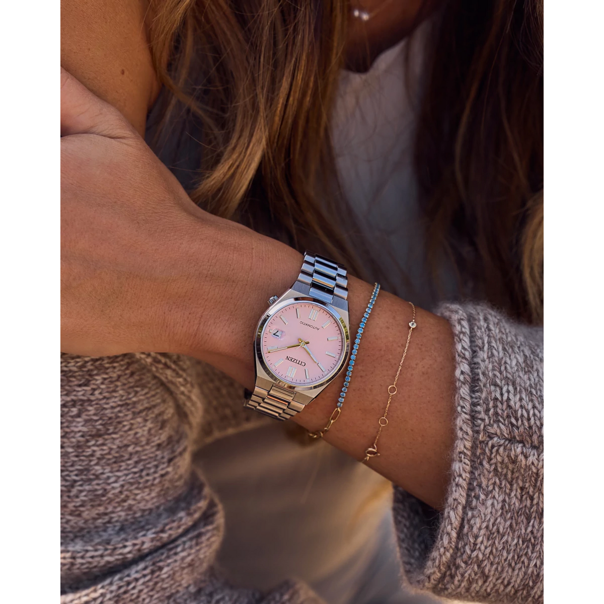 Citizen Automatic - TSUYOSA - Pink - 37mm | NJ0200-50Z – Assaleh