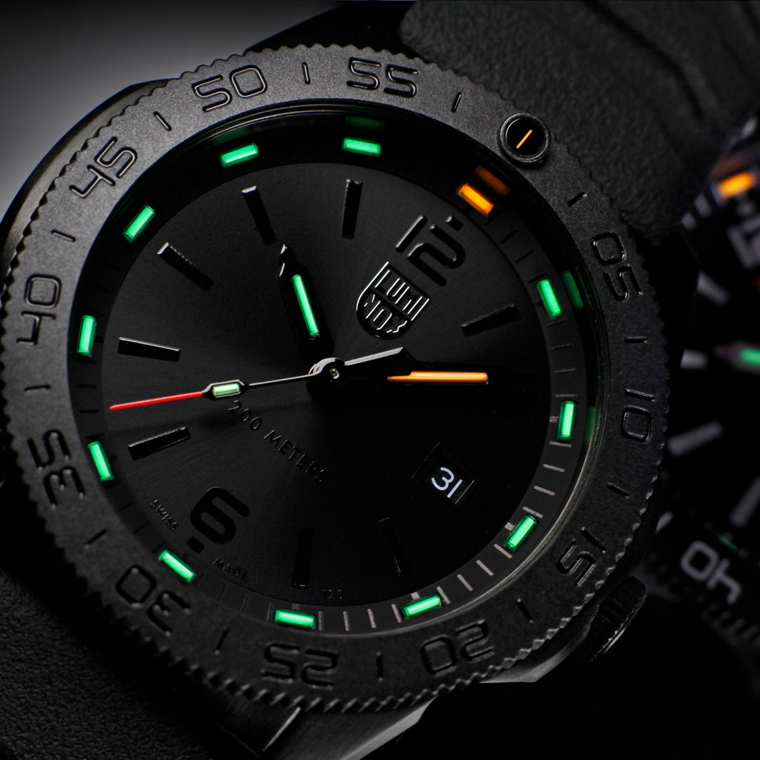 Luminox Pacific Diver cinturino in gomma quadrante nero al