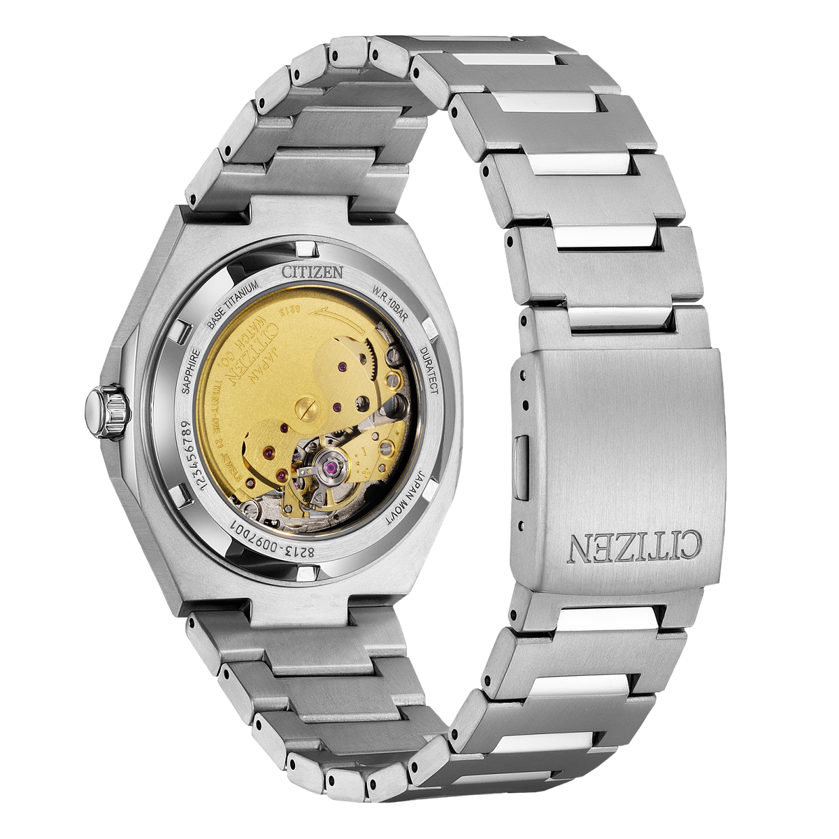シェーヌダンクル World Chronograph A-T Blue Dial Super Titanium Bracelet AT8234-85L