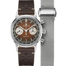 Charger l'image dans la galerie, Hamilton AMERICAN CLASSIC INTRA-MATIC CHRONOGRAPH H - 40mm - Brown | H38429591