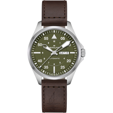 Load image into Gallery viewer, Hamilton KHAKI AVIATION PILOT DAY DATE AUTO - 42mm -Green | H64635560