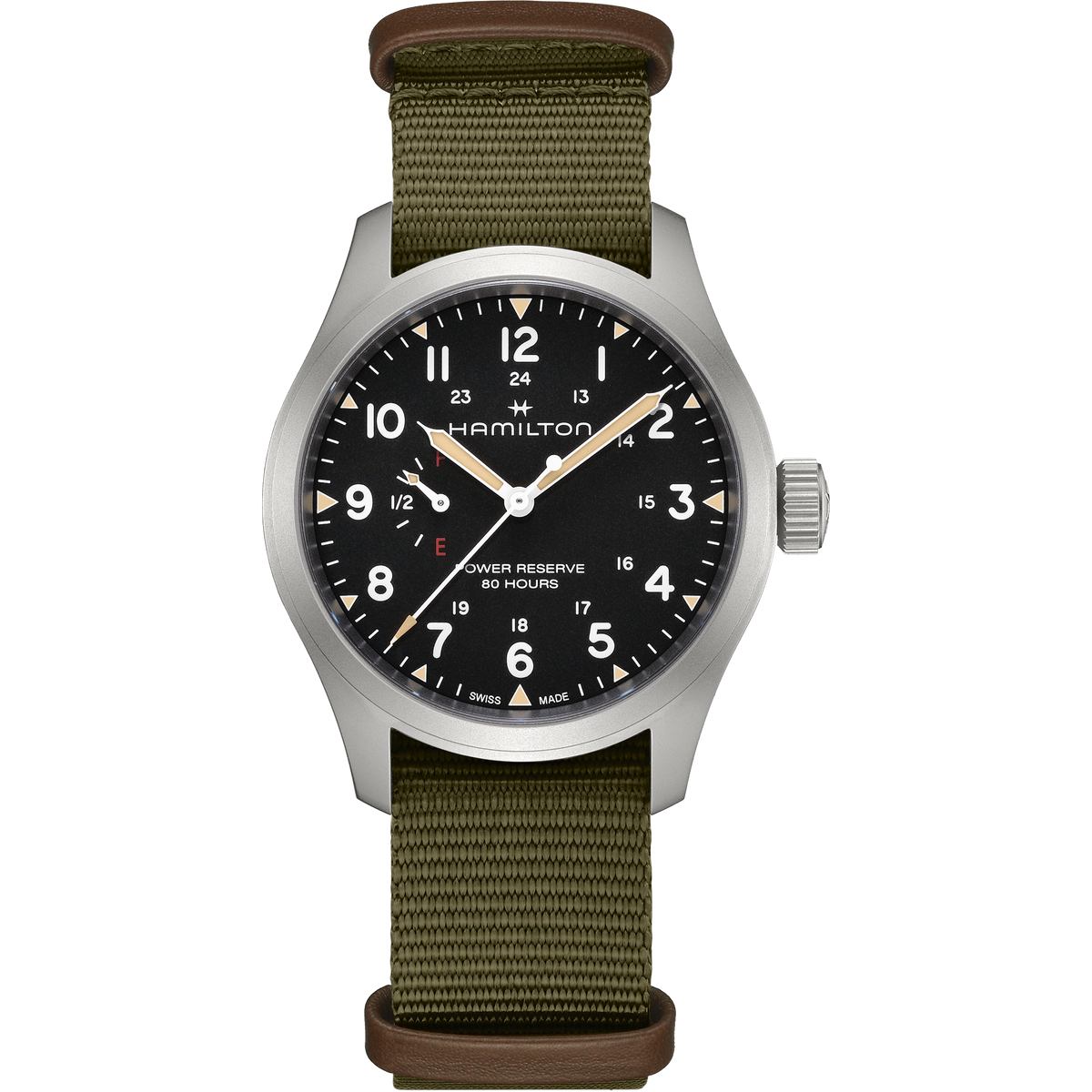 Hamilton KHAKI FIELD Mechanical Power Reserve - Black - 40mm