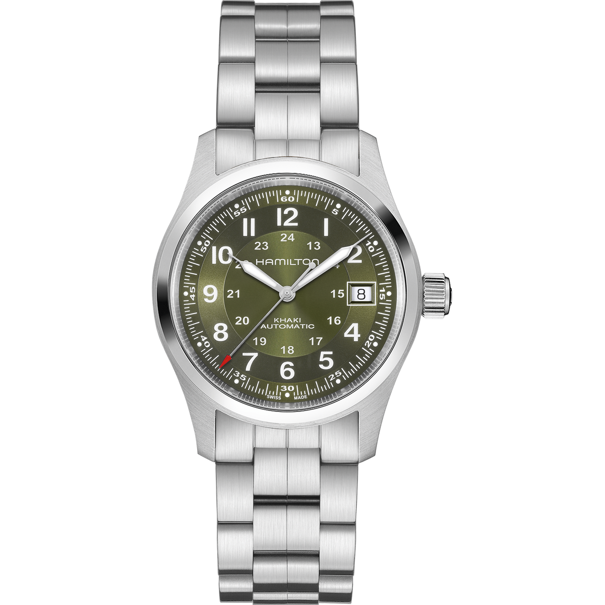 Hamilton KHAKI FIELD AUTO - 38mm - Green | H70455160 – Assaleh