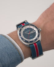 Load and play video in Gallery viewer, Hamilton AMERICAN CLASSIC PAN EUROP DAY DATE AUTO - 42mm - Blue | H35405741