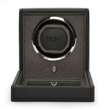 Charger l'image dans la galerie, WOLF - Cub Single Watch Winder with Cover - Black | 461103