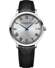Load image into Gallery viewer, Raymond Weil Toccata Men's Classic Silver Dial Leather Quartz Watch, 42 mm | 5585-STC-00659