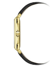 Charger l'image dans la galerie, Raymond Weil Toccata Men's Classic Rectangular Gold PVD White Dial Leather Watch | 5425-PC-00300