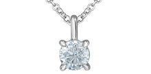 Charger l'image dans la galerie, Solitaire Pendant - 14kt White Gold - 0.70ct Lab Grown Diamond