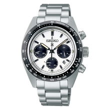 Load image into Gallery viewer, Seiko Prospex Speedtimer Solar Chronograph - White - 39mm | SSC813P1