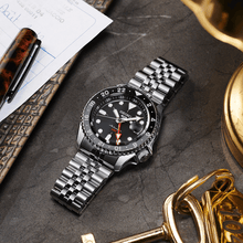 Load image into Gallery viewer, SEIKO 5 SPORTS ‘BLACK GRAPE’ GMT SKX RE-INTERPRETATION | SSK001K1
