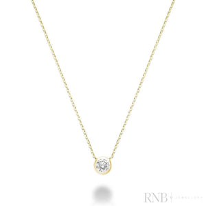 Necklace - Natural Diamond - 10kt Yellow Gold | 08-0410BZ15Y