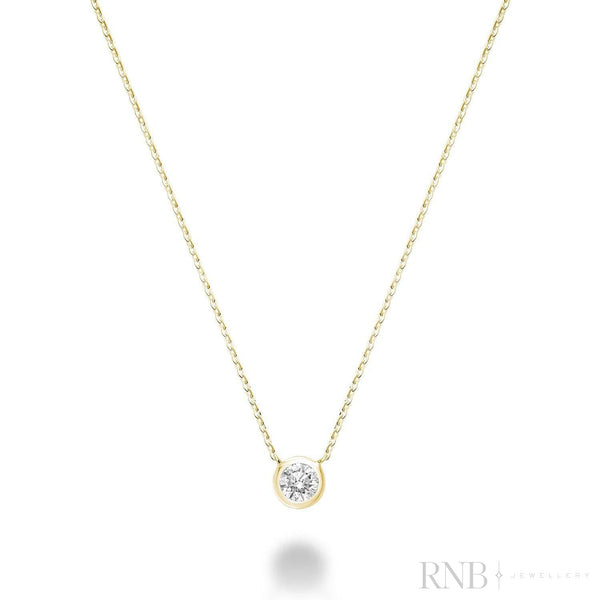 Necklace - Natural Diamond - 10kt Yellow Gold | 08-0410BZ15Y