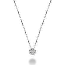 Load image into Gallery viewer, Pendant and Chain |  14kt White Gold | Diamonds | 09-04FL25
