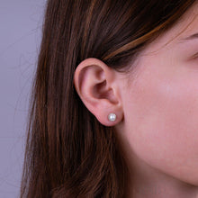 Load image into Gallery viewer, Earrings - Natural Diamonds &amp; Pearl - 10kt Yellow Gold | 13-0410PL20Y
