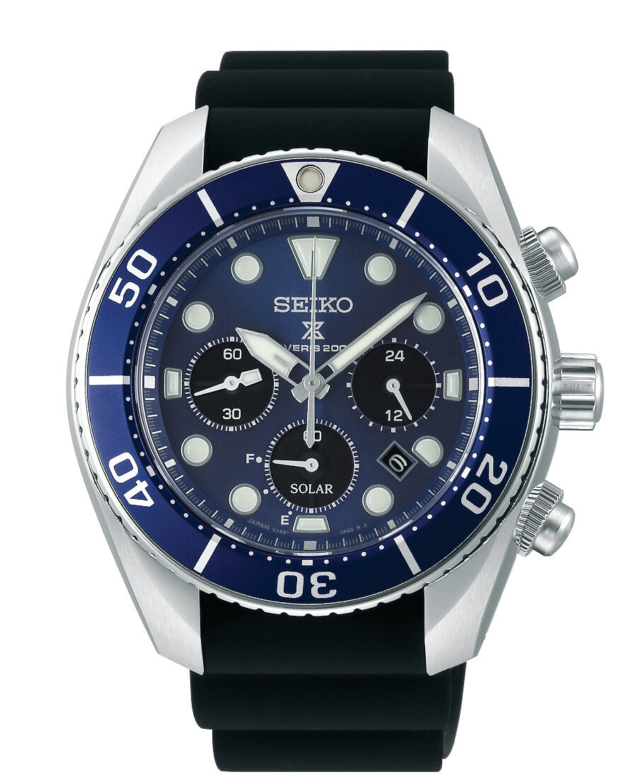 Seiko Prospex Solar Chronograph - Blue - 45mm |  SSC759J1