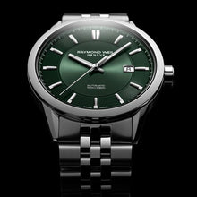 Charger l&#39;image dans la galerie, Raymond Weil Freelancer Men&#39;s Automatic Green Dial Stainless Steel Bracelet Watch, 42 mm | 2731-ST-52001
