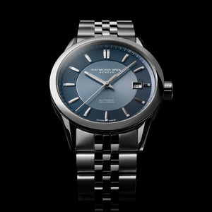 Raymond Weil Freelancer Automatic Blue Dial Stainless Steel Bracelet Watch, 38 mm | 2771-ST-50051