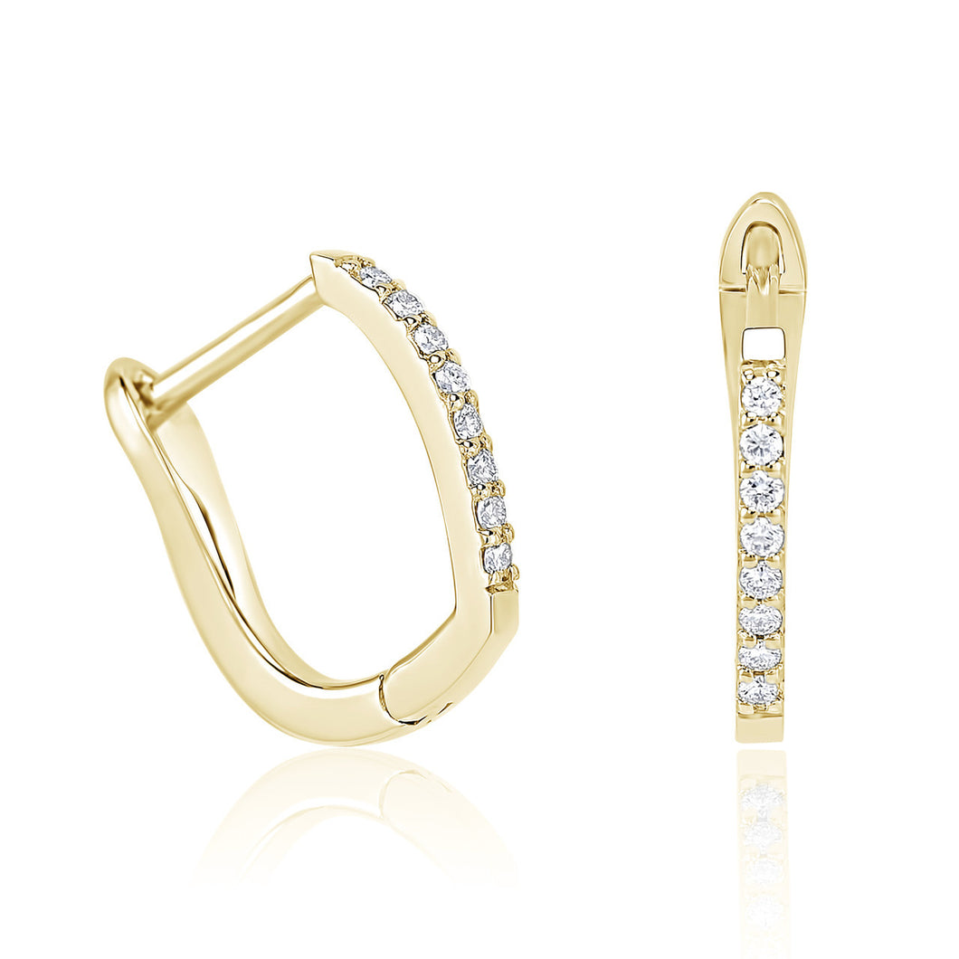 Earrings - Diamonds - 14kt Yellow Gold | HRDE20094