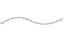 Load image into Gallery viewer, Bracelet 10kt White Gold - Diamond &amp; Sapphire | DX532WSA
