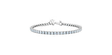 Load image into Gallery viewer, Tennis Bracelet 14kt white gold | LGD | 7.00ct
