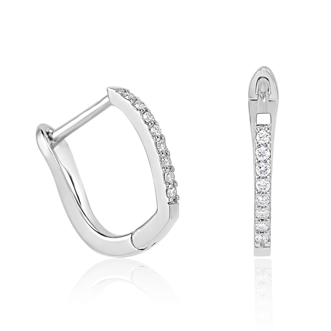 Earrings - Diamonds - 14kt White Gold | HRDE20094