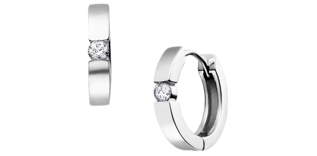 Earrings - Diamonds - 10kt white gold | DX126W10