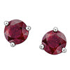 Stud Earrings - 10Kt White Gold - Garnet | DX606WGA