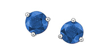 Charger l&#39;image dans la galerie, Stud Earrings - 10Kt White Gold - Sapphire | DX606WSA
