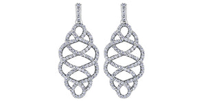 Earrings - 14kt White Gold - Diamond | DD2856