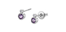 Charger l'image dans la galerie, Earrings - Amethyst &amp; Diamonds - 10KT White Gold | DD8074WAM
