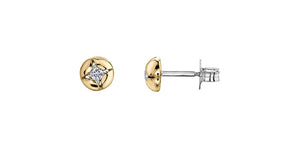 Stud Earrings 10kt Yellow Gold - Canadian Diamonds | AM581YW08