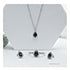 Charger l&#39;image dans la galerie, Earring 10kt white gold Diamond &amp; Sapphire earrings | DD7645
