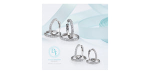 Hoop Earrings | 14kt White Gold | 1.50ct Lab Grown Diamonds