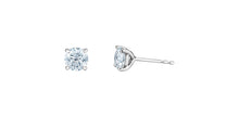 Charger l&#39;image dans la galerie, Stud Earrings 14kt white gold | LGD | 2.00ct round cut
