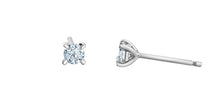 Load image into Gallery viewer, Stud Earrings 14kt white gold - LGD | 0.30CT VS
