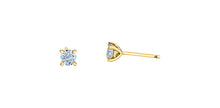 Load image into Gallery viewer, Stud Earrings 14kt yellow gold | LGD | 0.50ct round cut
