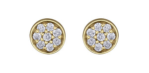 Diamond Earrings 10Kt yellow gold | DD7972Y