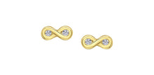Load image into Gallery viewer, Diamond earrings 10Kt yellow gold  | DD8162Y
