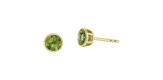 Earrings - Peridot - 10kt Yellow Gold | DX959YPER