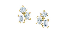 Load image into Gallery viewer, Stud Earrings - 10kt Yellow Gold - Laboratory Grown Diamonds | 70030
